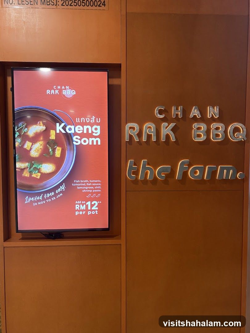 Chan Rak BBQ Advertisement