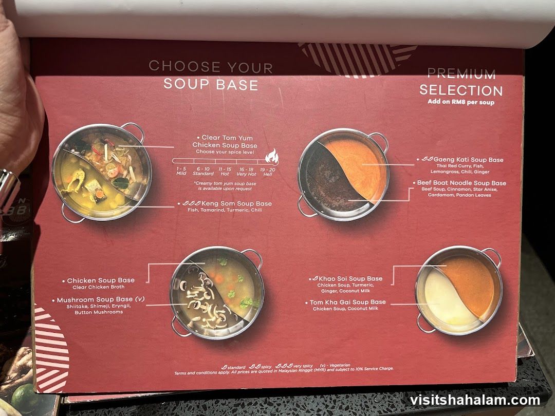 CHOOSE YOUR SOUP BASE