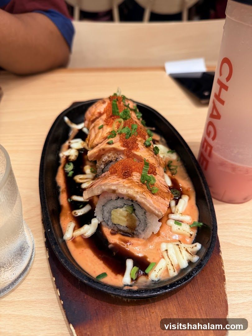 Seared Salmon Sushi Roll