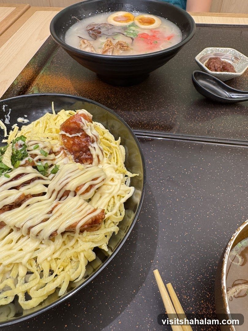 Ramen and Chicken Donburi
