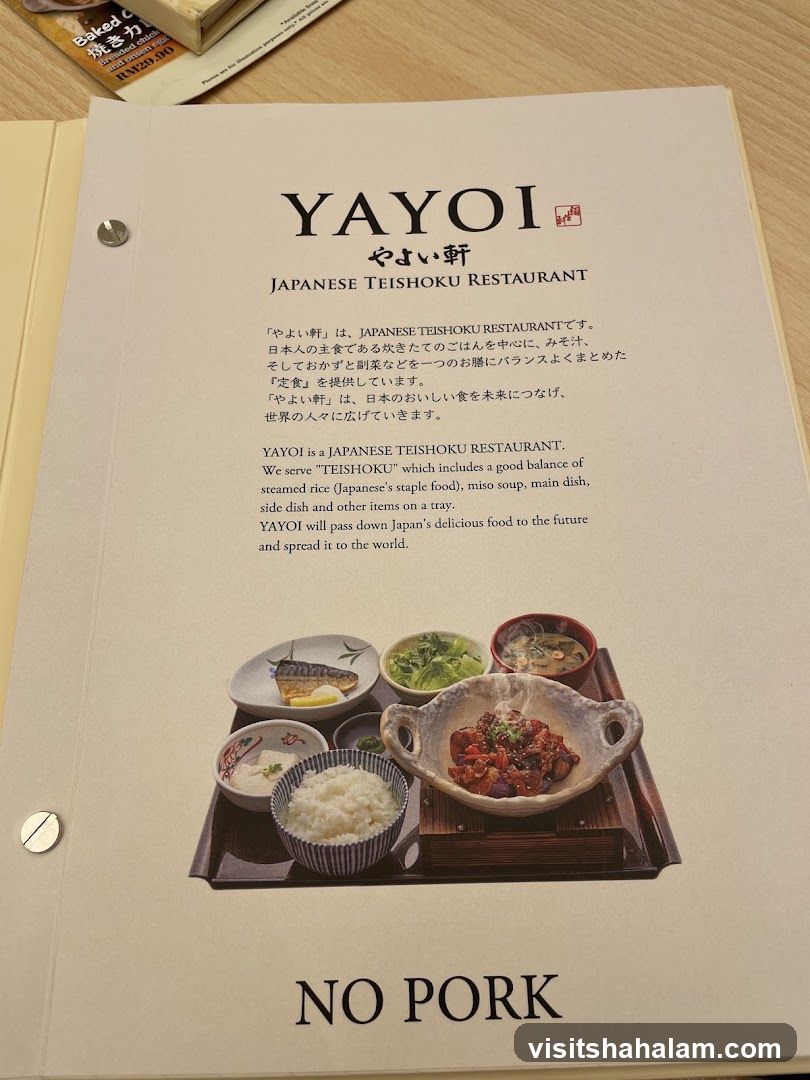 YAYOI JAPANESE TEISHOKU RESTAURANT
