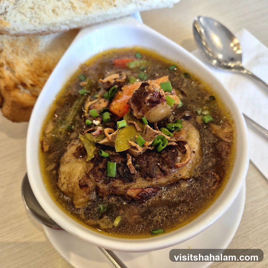 Oxtail Soup with Toast