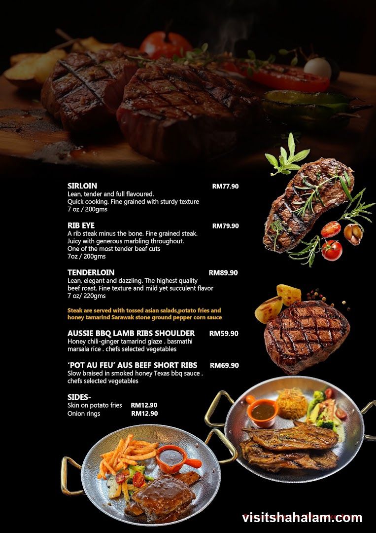 Steak Menu