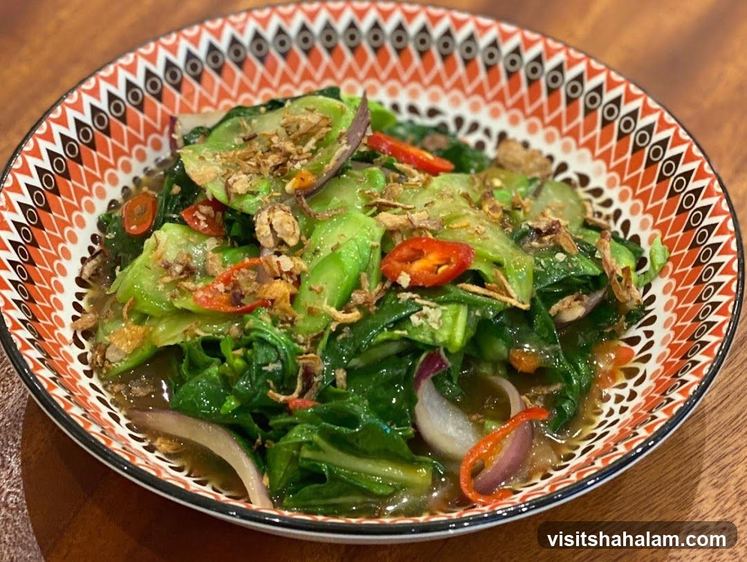 Stir-fried Greens with Chili and Crispy Shallots