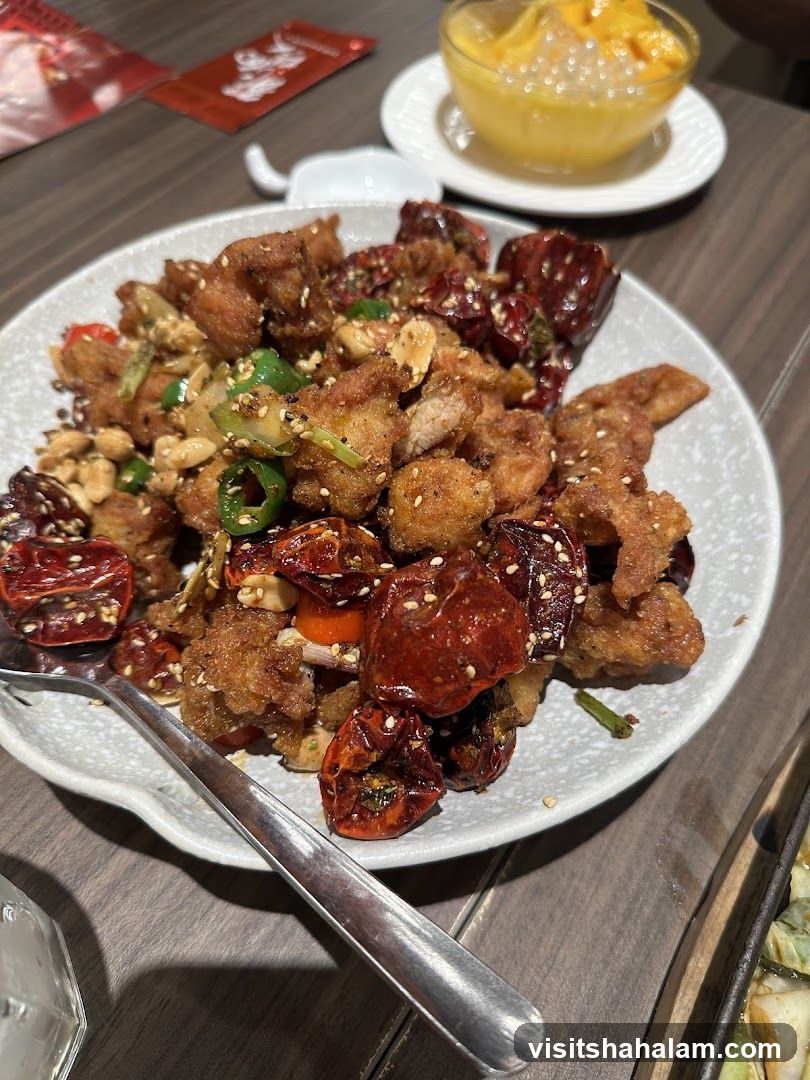 Spicy Fried Chicken with Dried Chilies and Peanuts