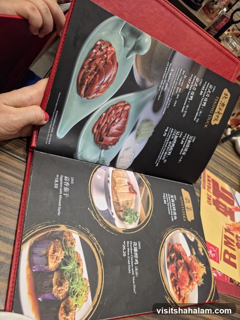 Peking Duck Menu