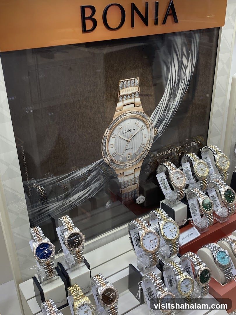 Bonia Watches Display