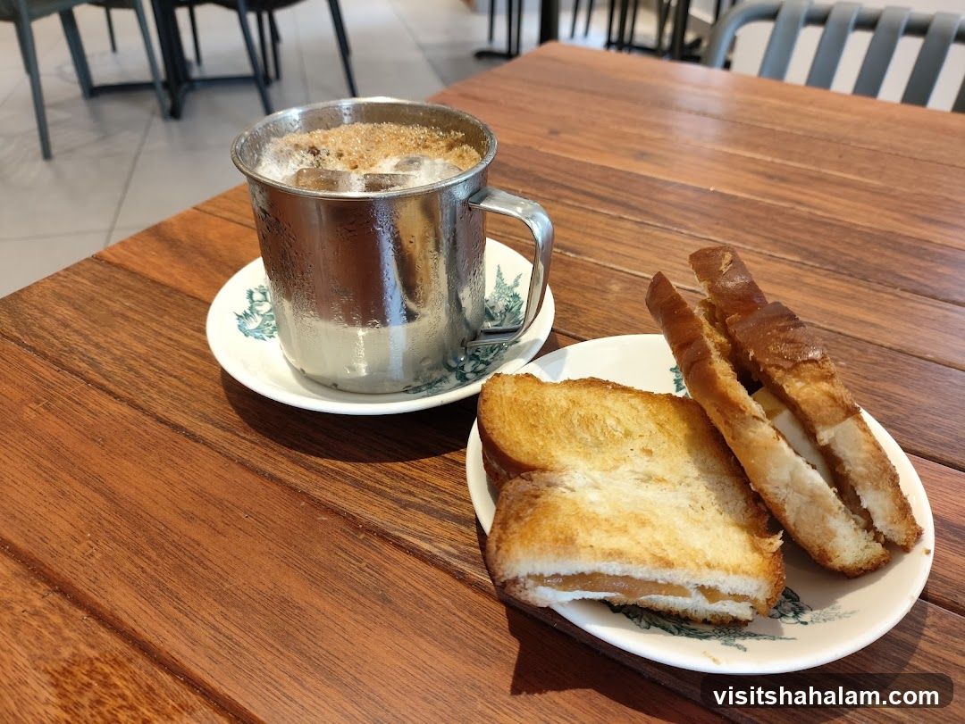 Iced Coffee and Toast