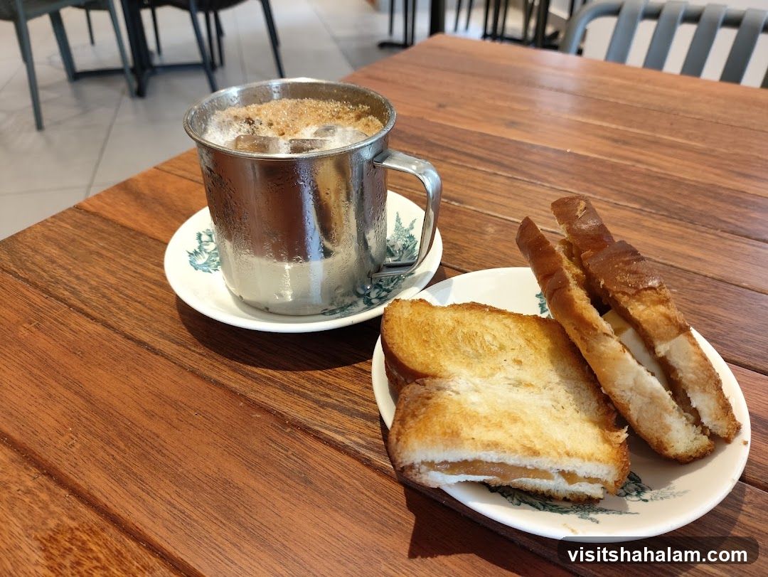 Iced Coffee and Toast