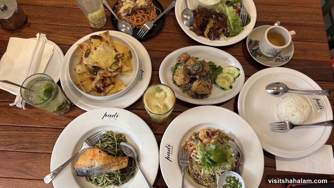 Assortment of Dishes on a Wooden Table