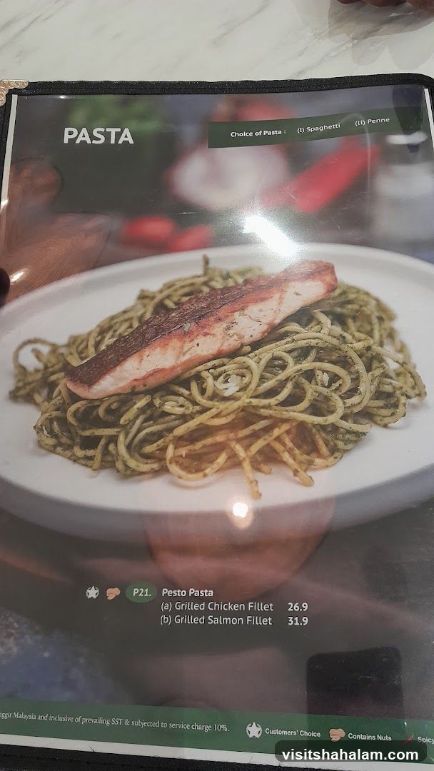 Pasta Menu