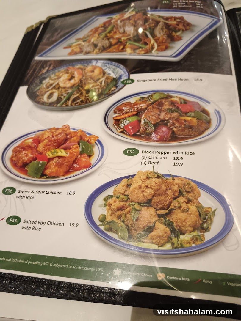 Menu Items