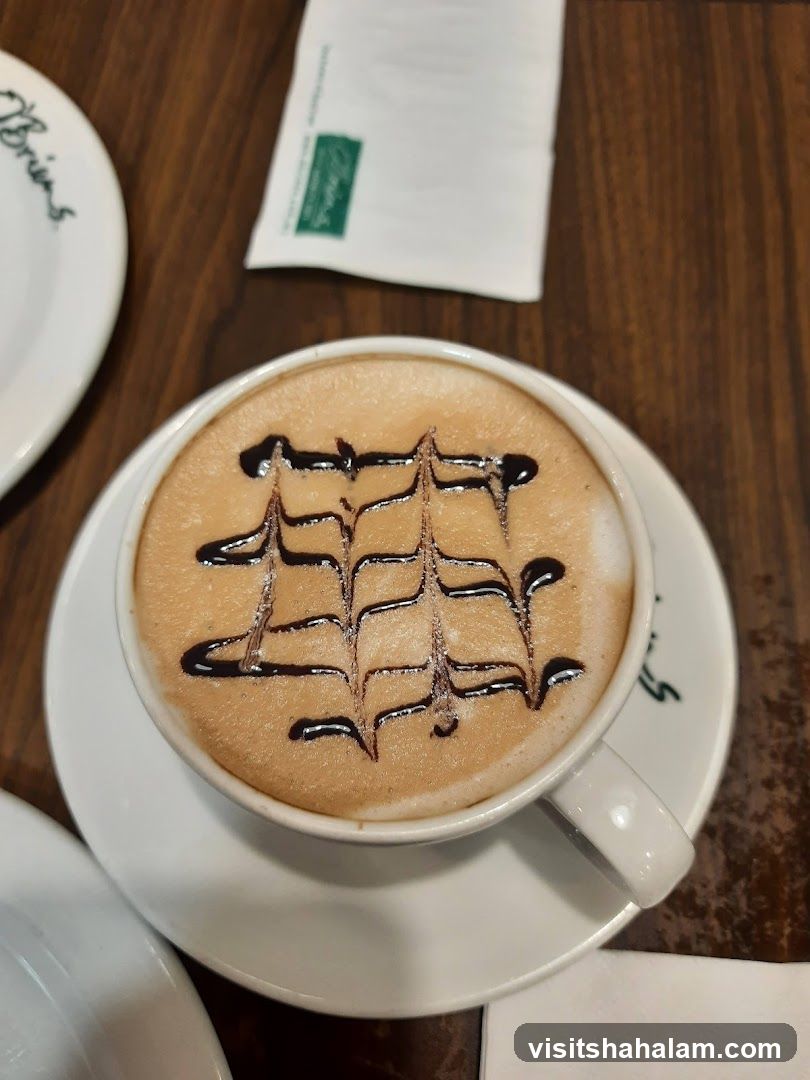 Cappuccino with Chocolate Drizzle