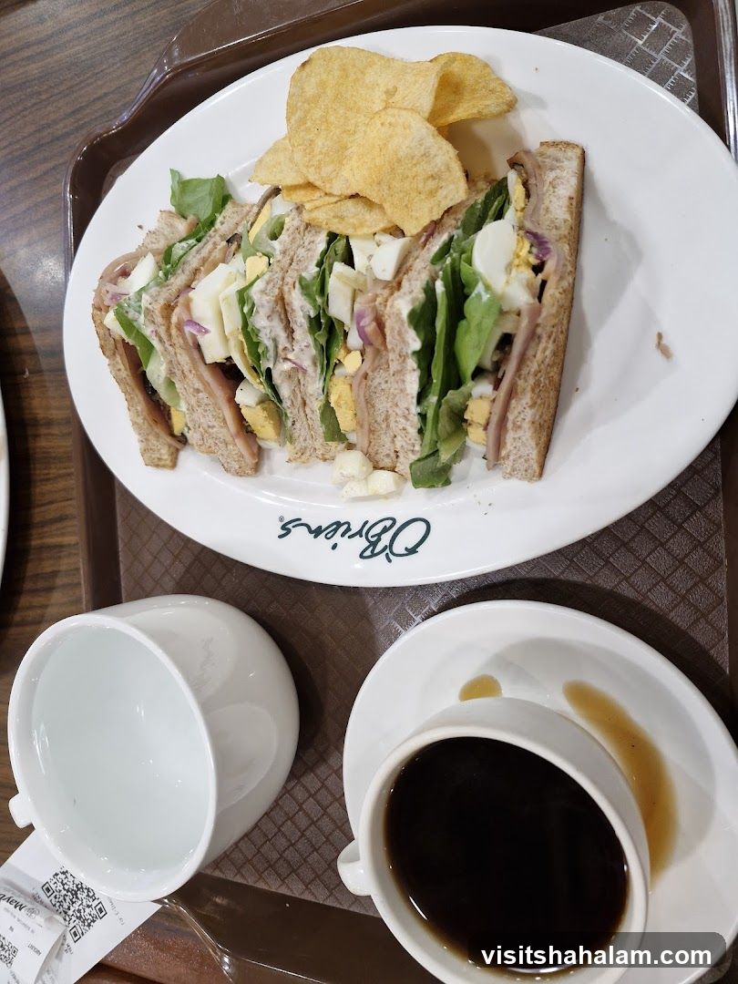 Club Sandwich and Coffee