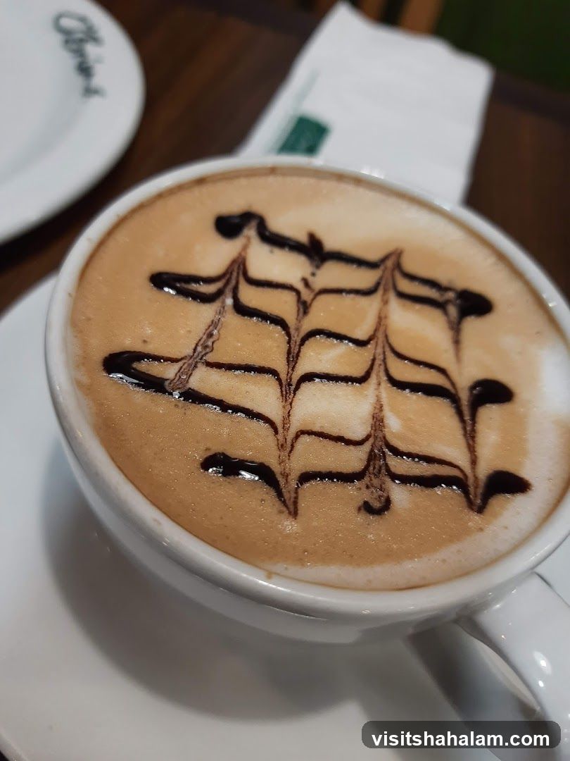 Cappuccino with Chocolate Drizzle