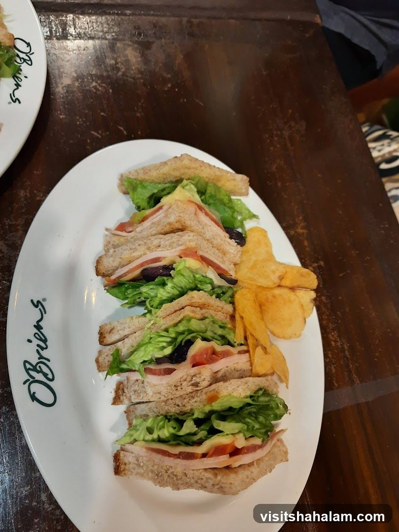 Club Sandwich with Chips