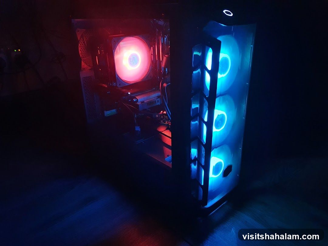 Computer Case with RGB Lighting
