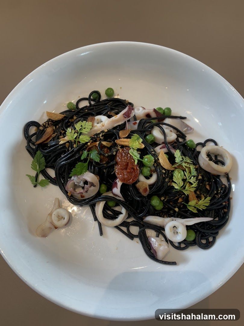 Squid Ink Pasta with Seafood