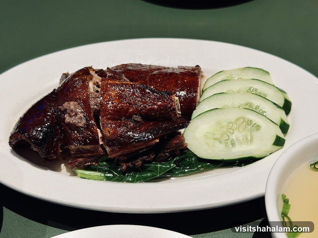 Roast Duck with Cucumbers