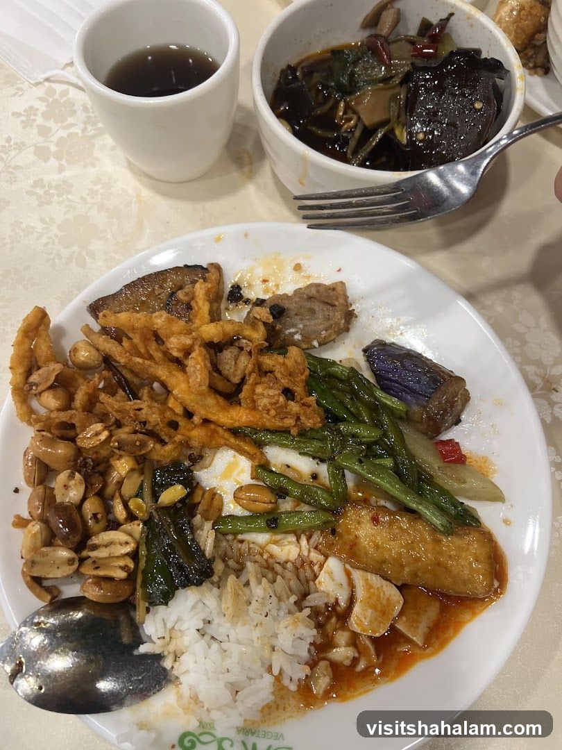 Buffet Plate with Assorted Dishes