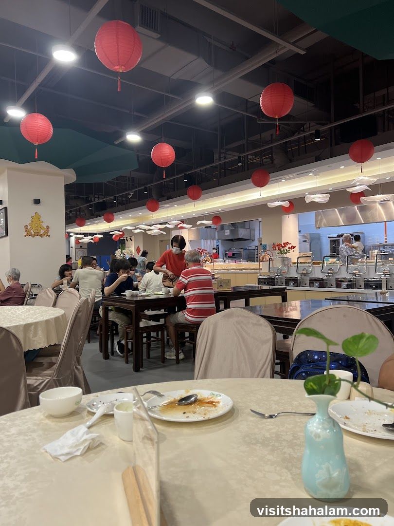 Restaurant Interior with Lanterns