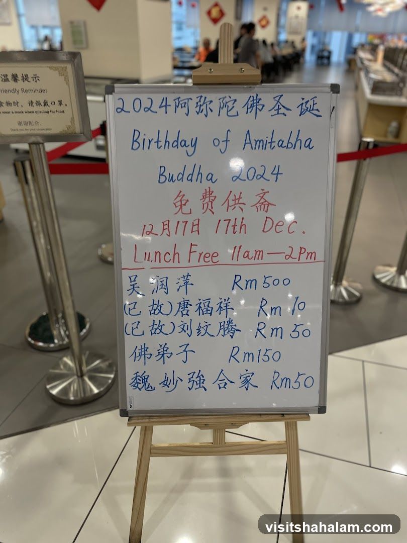 Birthday of Amitabha Buddha 2024 Announcement