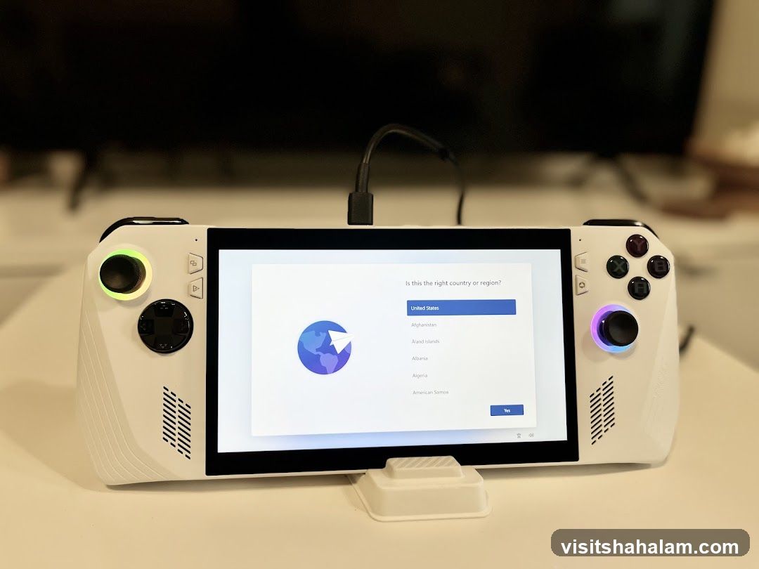 Handheld Gaming Device Setup