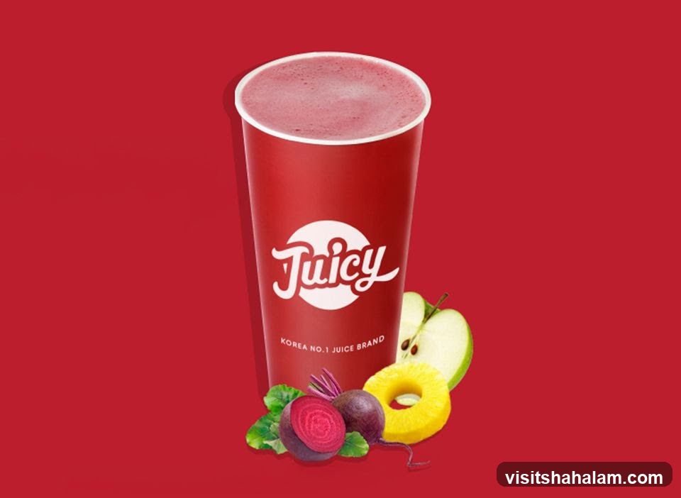 Juicy Juice Cup with Ingredients