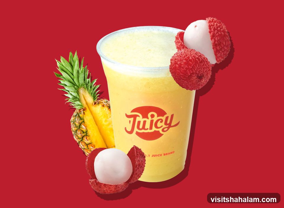 Juicy Pineapple Lychee Smoothie