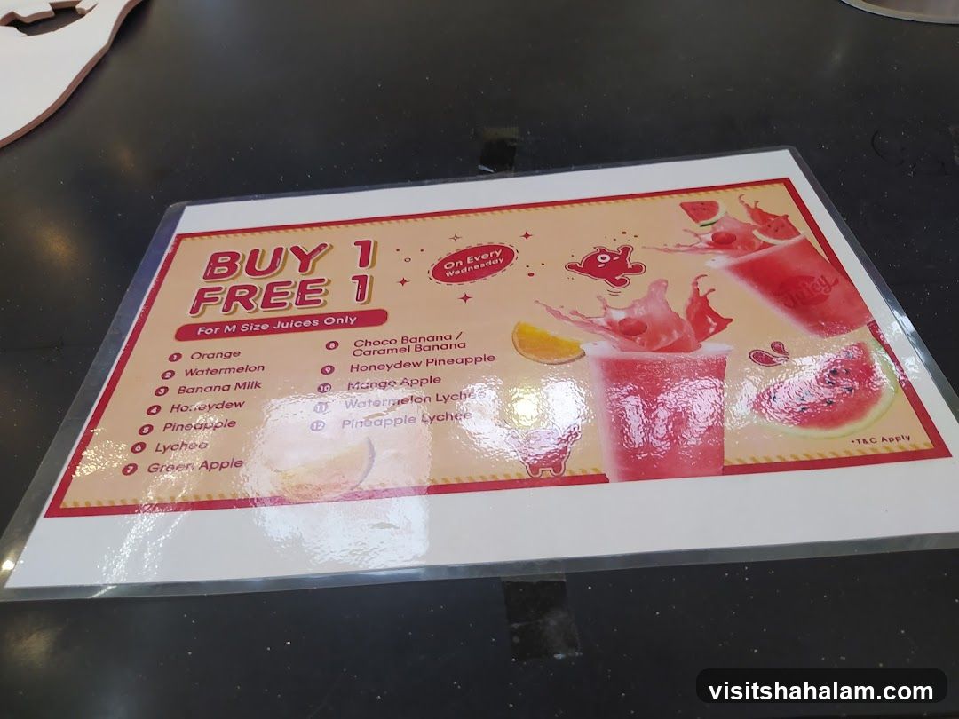 Buy 1 Free 1 Juices