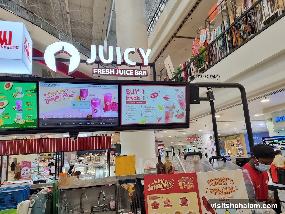 Juicy Fresh Juice Bar Display