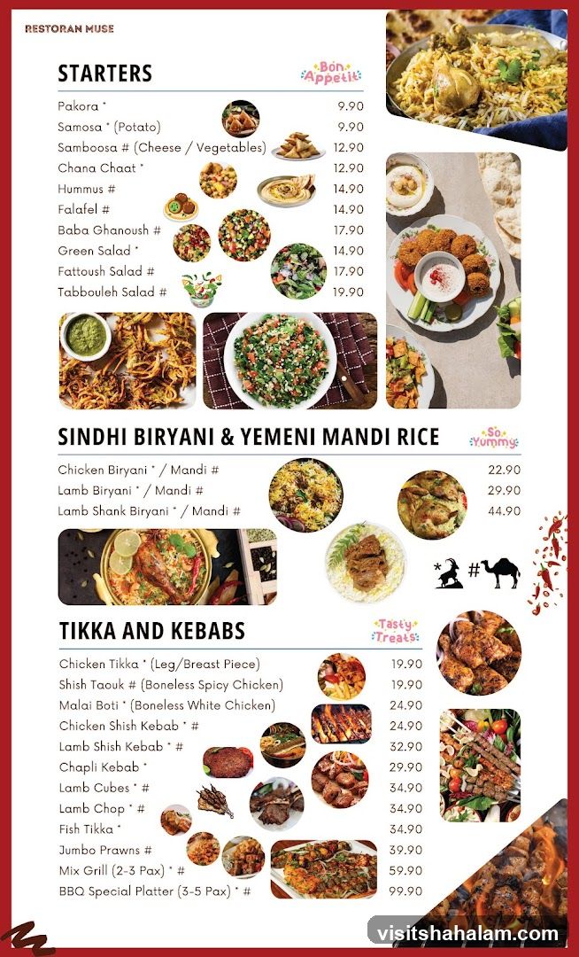 Restoran Muse Menu