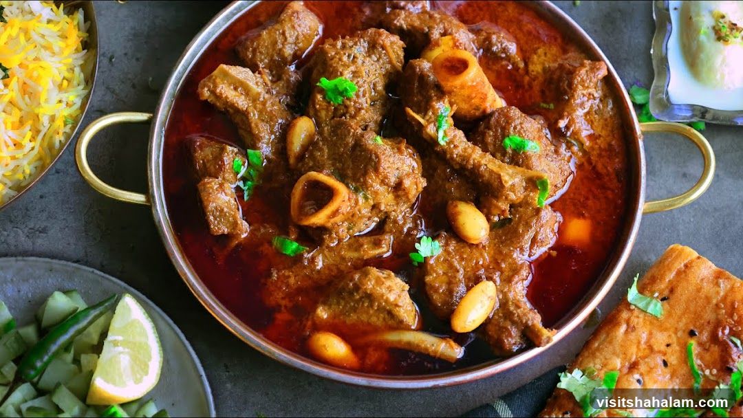 Lamb Curry with Rice and Naan