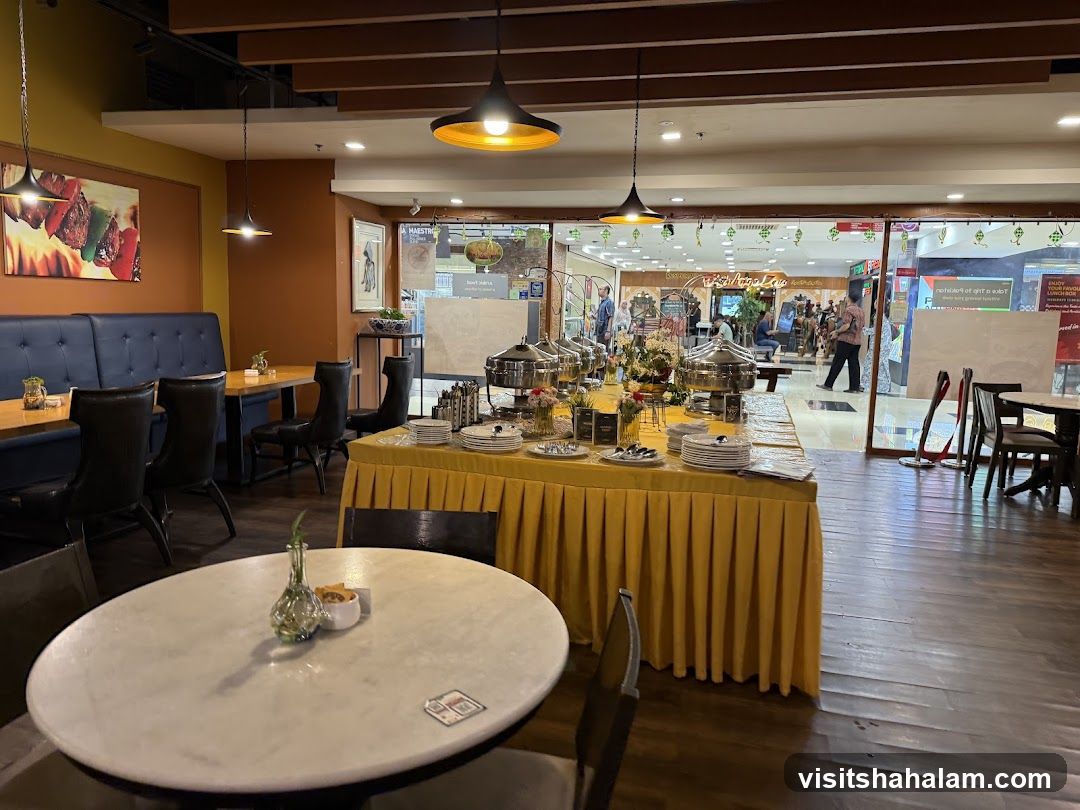 Buffet Setup in Restaurant