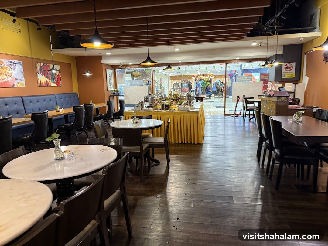 Restaurant Interior with Buffet