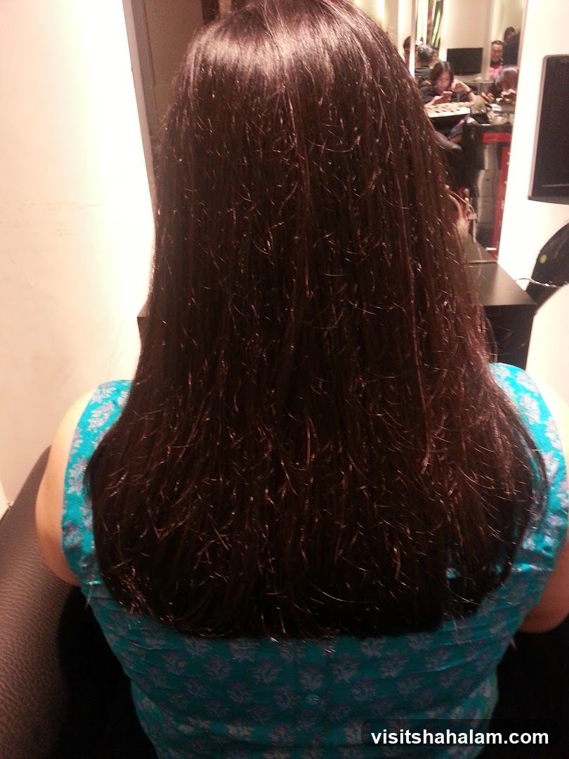 Woman with long dark hair