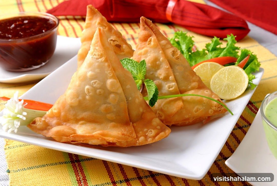 Samosas with Dipping Sauces