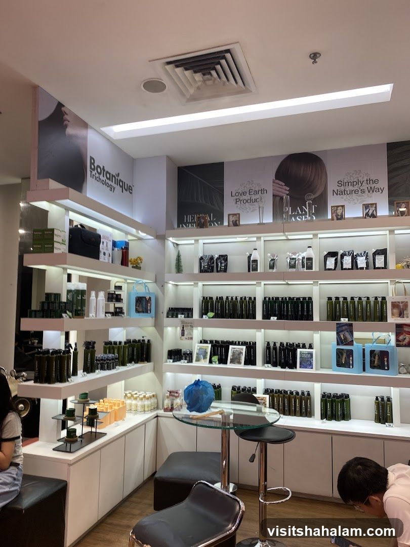 Hair care products display