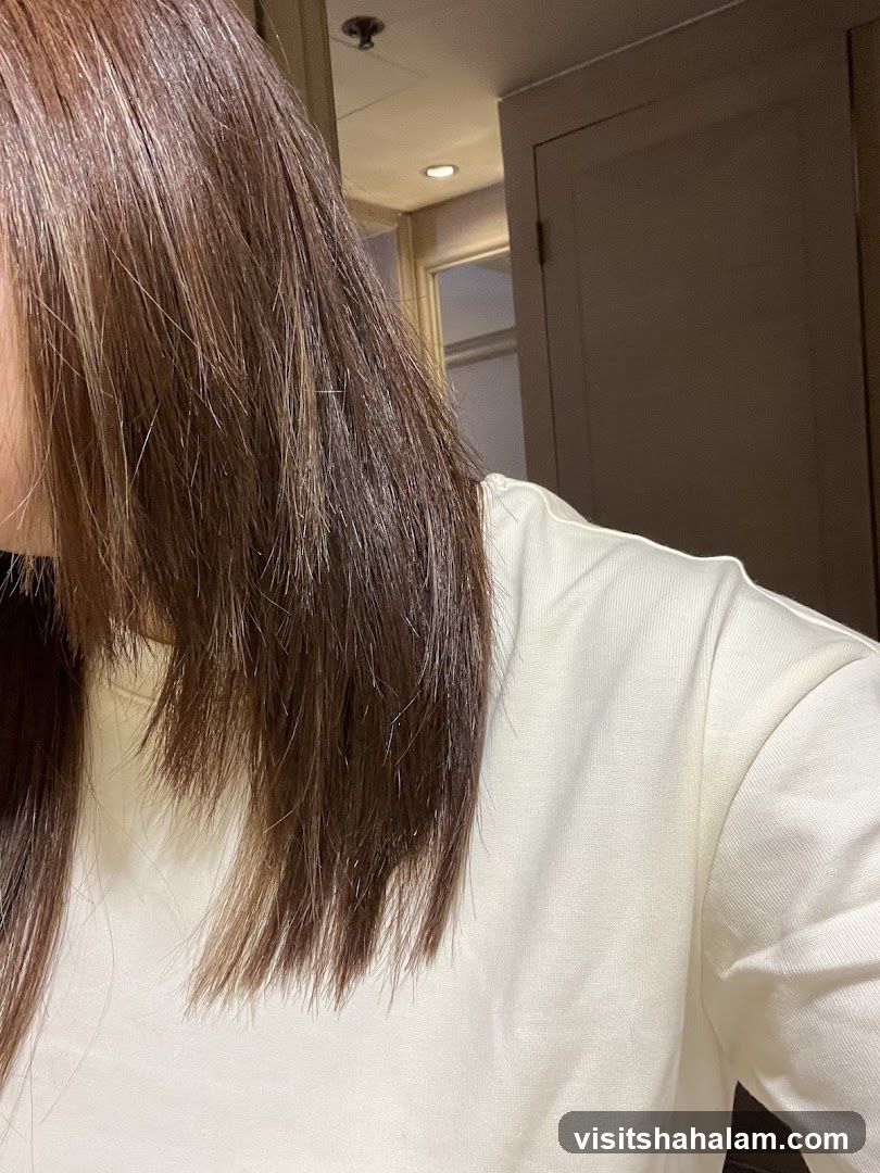 Woman's Hair and Shoulder