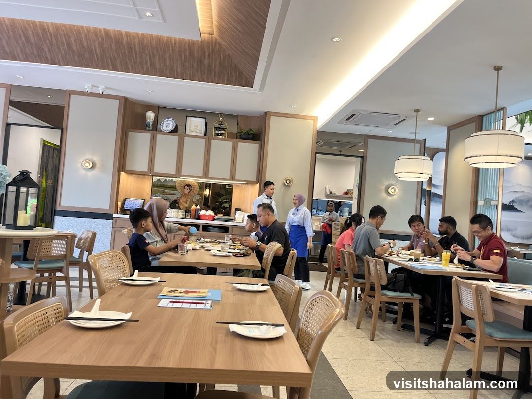 Restaurant Interior with Diners