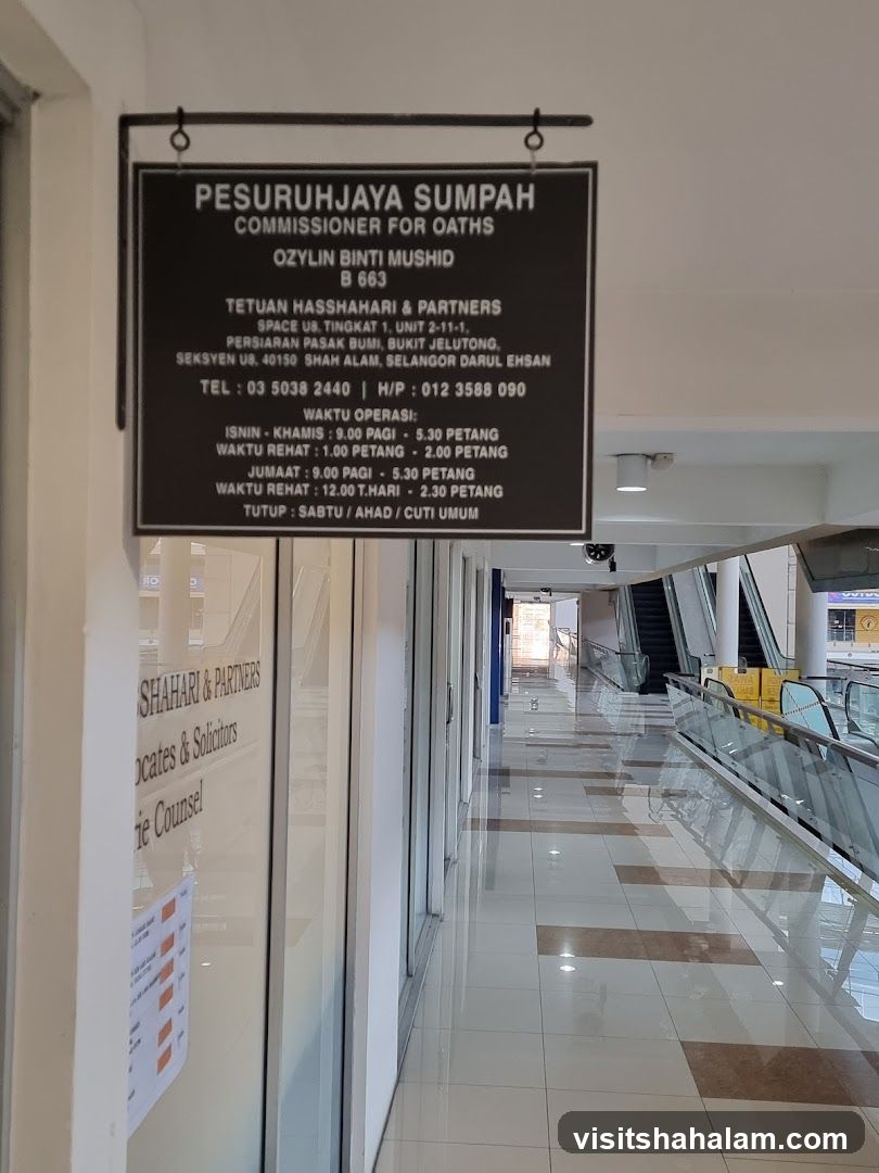 Commissioner for Oaths Sign