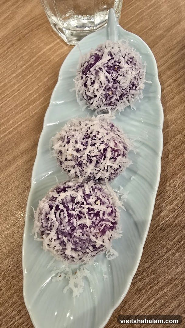 Purple Sweet Potato Balls with Coconut