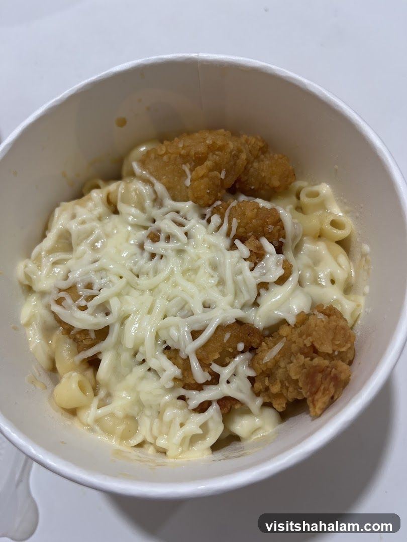 Macaroni and Cheese with Fried Chicken