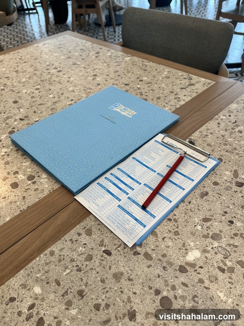 A LA CARTE MENU
