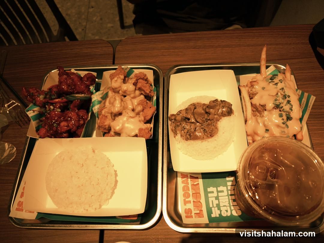 Fried Chicken and Rice Meal