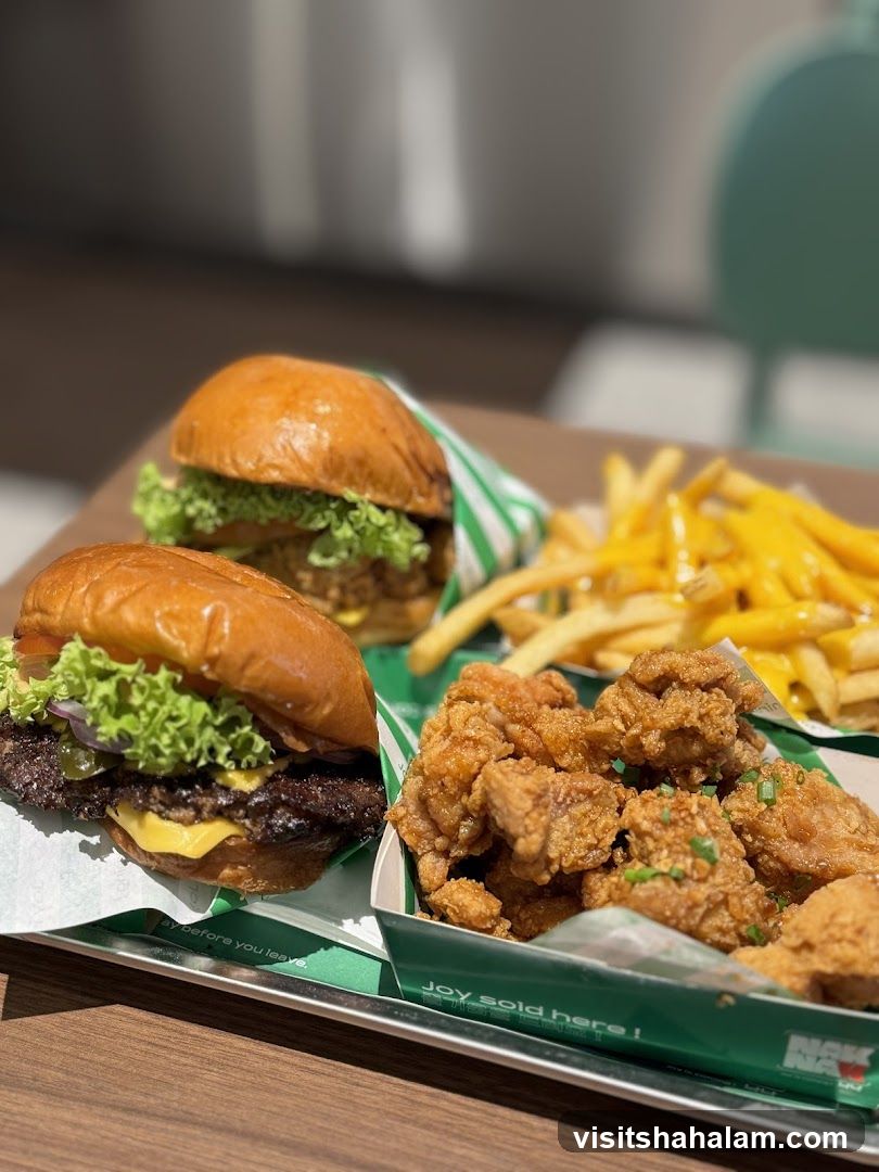 Burgers, Fries, and Fried Chicken