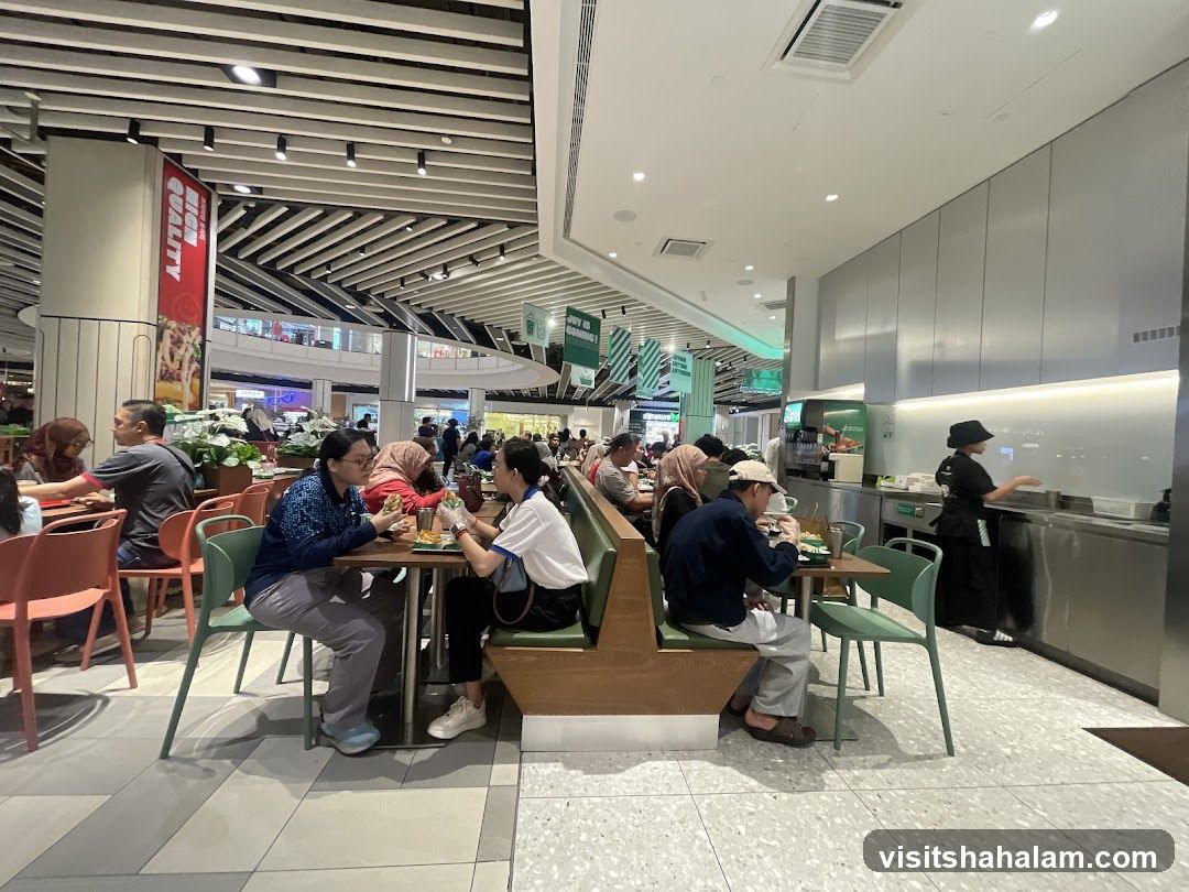 Diners at a Food Court