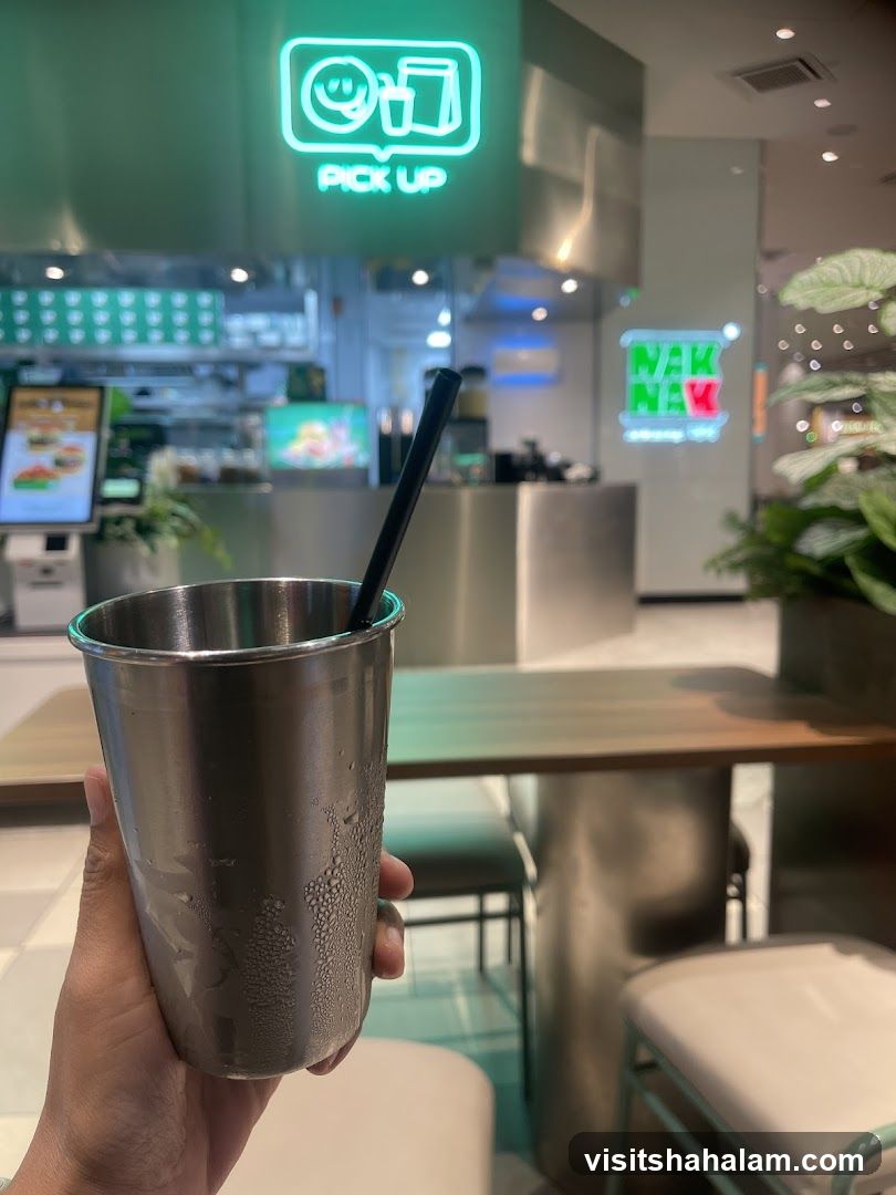 Restaurant Interior with Pick Up Sign