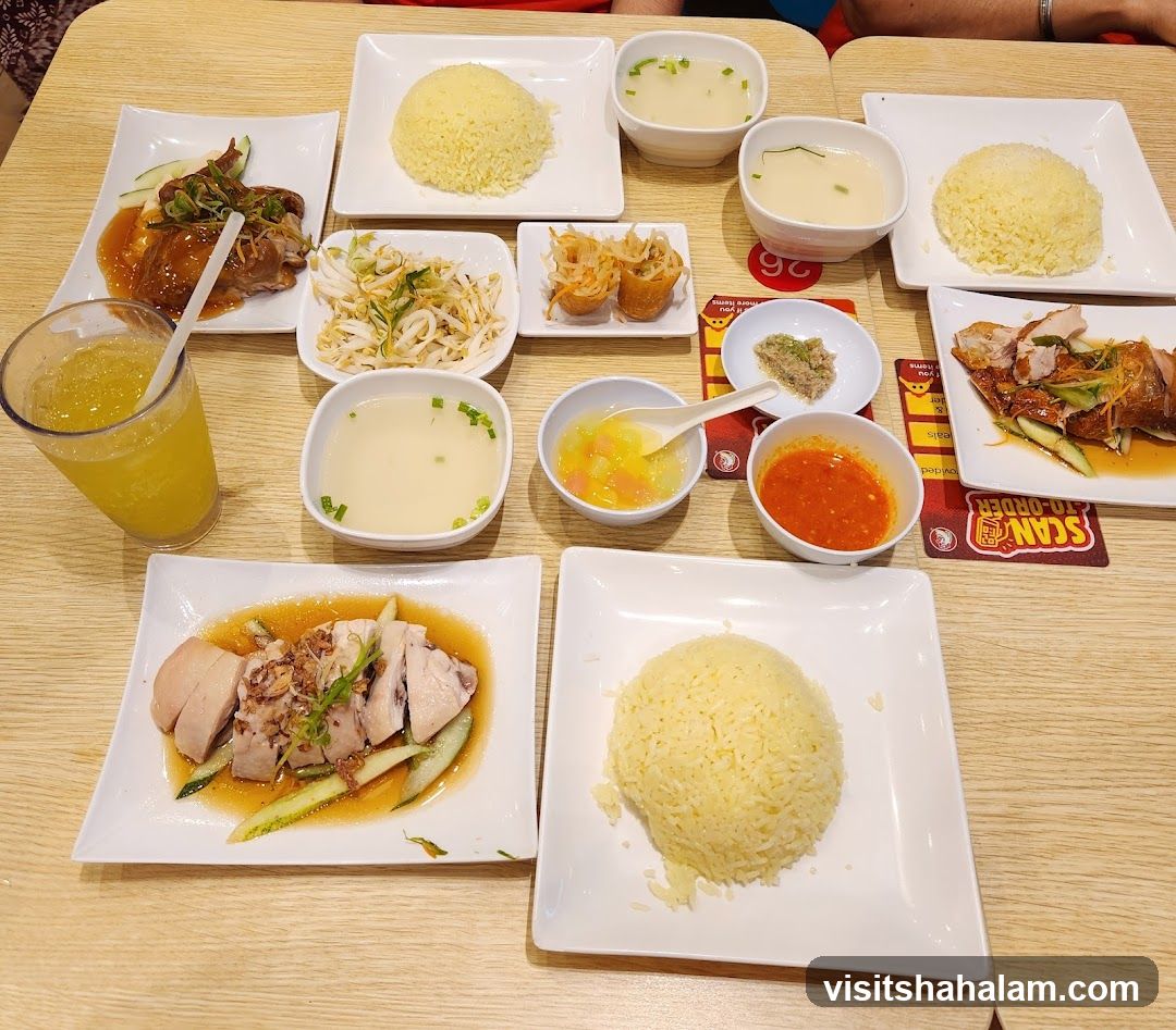 Hainanese Chicken Rice Meal
