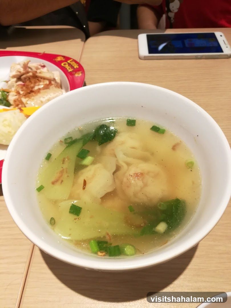 Wonton Soup with Bok Choy
